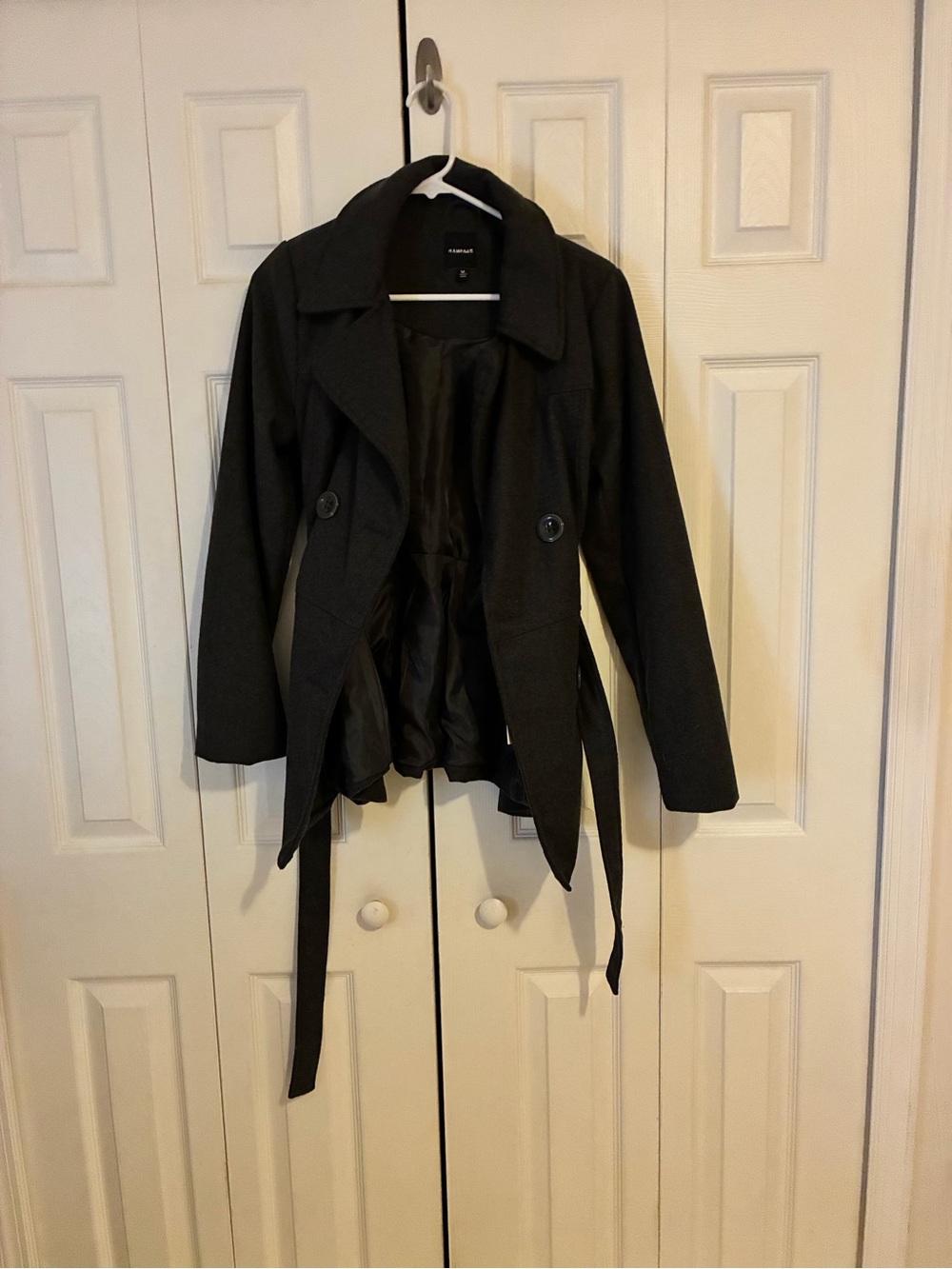 Rampage Grey  Women's Trench Coat